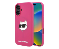 Karl Lagerfeld Silicone Choupette Head Print do iPhone 16 fuksja - 1278264 - zdjęcie 1